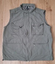 Chaleco de pesca de caza Fieldline para hombre XL-XXL verde oliva utilitario verde al aire libre