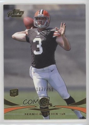 2012 Topps Prime Gold 177/250 Brandon Weeden #99 Rookie RC 1s7