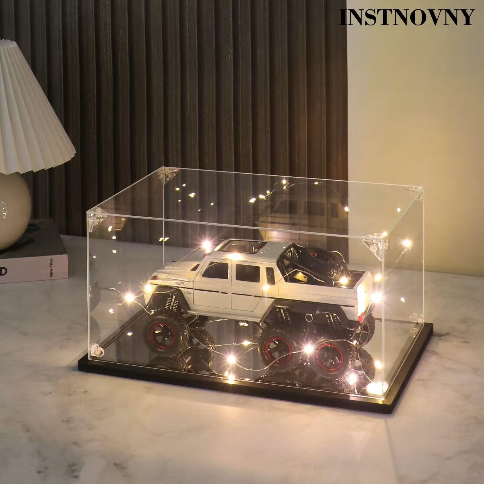 Instnovny Acrylic Display Case for Lego 76240 Black 19.7x11.8x7.9 inch ...