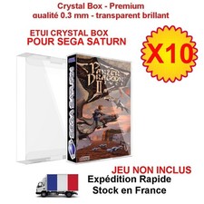 10  Boitiers  Protection Crystal Box Jeux Sega Saturn box - Qualité Premium NEUF