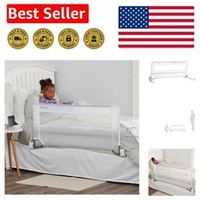 Safety Swing Down Bed Rail Guard for Toddlers     Fits Twin to Queen Mattresses