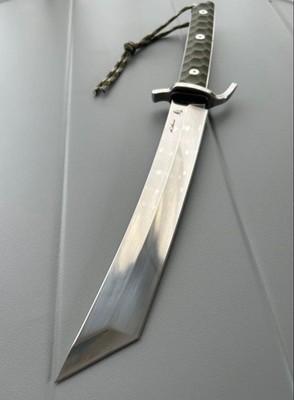 Unused Kiku Yamato Large Knife Full Tang Outdoor Utility Blade