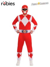 Power Rangers Red Deluxe Adult Costume - Medium - Rubies