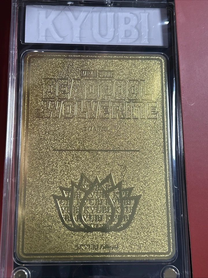 2024 Kyubi Disney Marvel Deadpool And Wolverine Gold Trading Card In A Case - Image 3 of 4