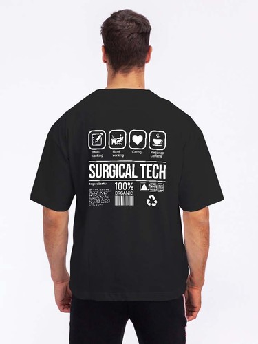 I'm a Surgical Tech Funny Barcode Unisex Hoodie Sweatshirt T-Shirt Adults Kids - Picture 3 of 8