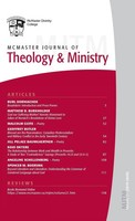 David J. Fuller | Mcmaster Journal Of Theology And Ministry | Buch | Englisch
