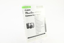 Canon PowerShot A650 IS Digital Camera User's Guide Instruction Manual #G810