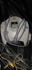SEGA Dreamcast HKT-3020 V1 Console 3 Controllers UPGRADED BATTERY FUSE GREEN LED
