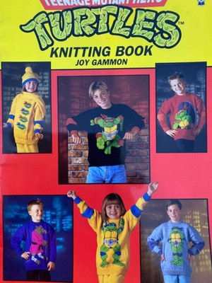 Teenage Mutant Hero Turtles Strickbuch Joy Gammon Pullover, Mütze Schal Kissen
