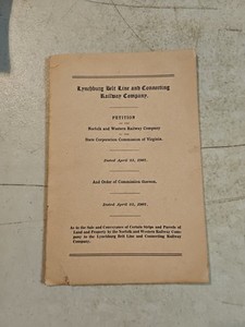 1907 Lynchburg Belt Line & Connecting Railway & Norfolk Western Railway Petition