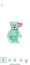 Ariel Beanie Baby 2000 Ty AIDS Awareness Bear   Rare Retired Collectible w/ Tag