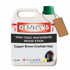 Denny's Leather Paint For Stools Colour- Copper Brown Cowhide Hide