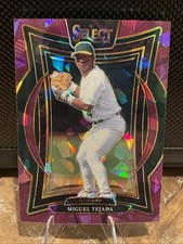 2025 Panini Select Miguel Tejada #83 Purple Ice Prizm /175 Athletics