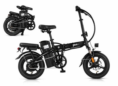 Folding Electric Bike Glide Moped City E-Bike Electric Bicycle Scooter Foldable - Image 1 of 4