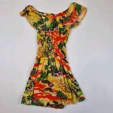 Island Pattern Summer Dress