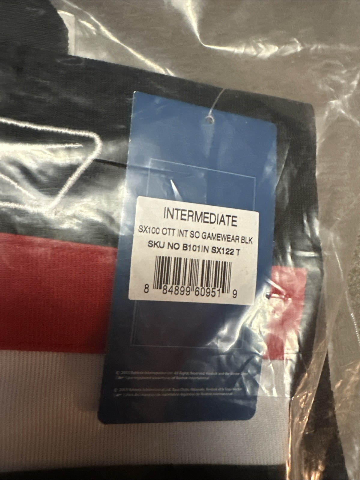 Vintage Reebok Hockey Socks Gamewear Black SX100 Adult 26 7/8” NEW NIP thumbnail 2