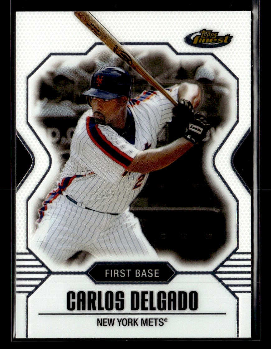 2007 Finest #52 Carlos Delgado Card New York Mets