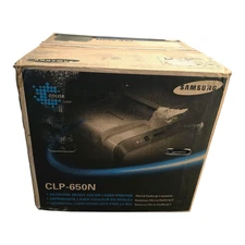 Samsung Laser Printer CLP-650N Open-Box Unused Color Network Ready 20 PPM