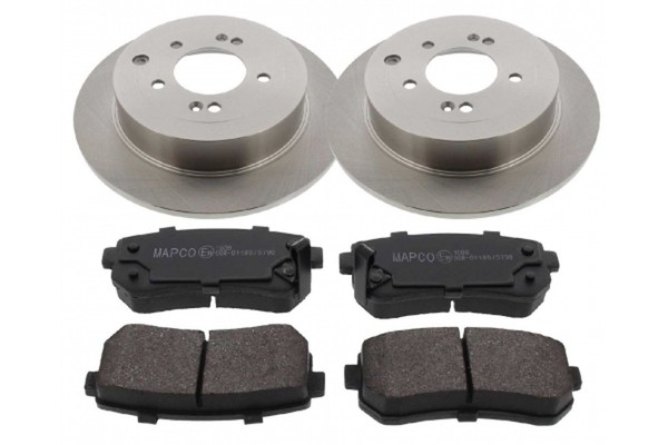 Bremsensatz Scheibenbremse Mapco 47260 FüR Hyundai Tucson Tl Tle Suv Crdi Allrad-image