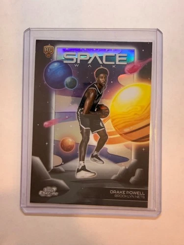 2025-26 Topps Cosmic Chrome Drake Powell Space Walk Brooklyn Nets #SW-11 Rookie