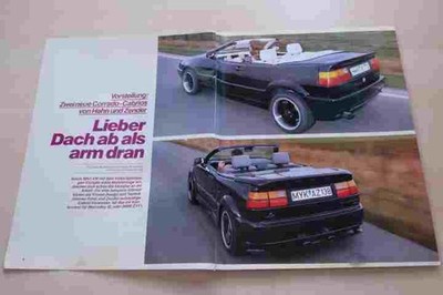 Sport Auto 04/1989 VW Corrado G60 Cabrio von Zender mit 160PS besser als...?