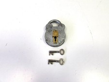 4 LEVER GALVANISED & BRASS PADLOCK WITH X2 KEYS