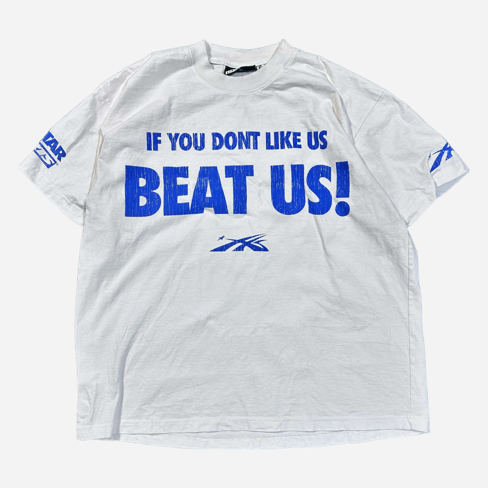 Hellstar Beat Us! Tee White/Blue XL Used