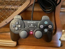 Sony PS2 BLACK Wired Controller OEM DualShock PlayStation 2 AUTHENTIC 