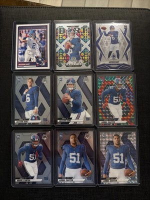 Ny Giants Dart And Carter Rookies Lot