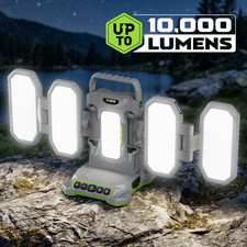 10,000LM LED Work/Camping Light for Milwaukee 18V With 140W Plug And Mini Light
