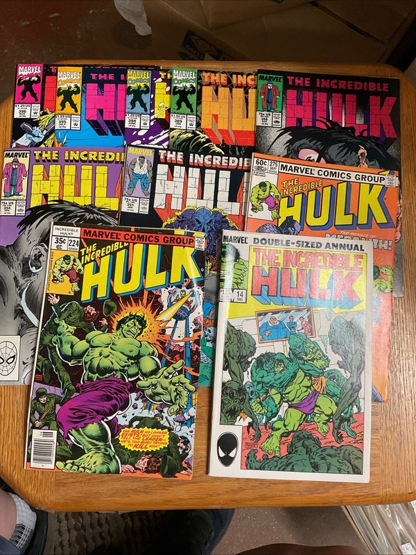 The Incredible Hulk Comic Lot (10) VF To Nm,see Photos.