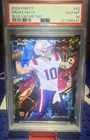2024 Topps Finest - Common Drake Maye #62 Blue Geometric Refractor /99 (RC)