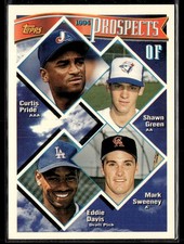 1994 Topps #237 Curtis Pride  Shawn Green  Mark Sweeney  Eddie Davis 3901O
