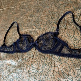NWT AGENT PROVOCATEUR GEORGIE BRA MIDNIGHT 32C