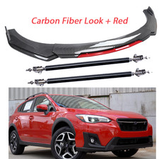 For Subaru Carbon Fiber Front Bumper Lip Spoiler Splitter Strut Rods For Subaru Carbon Fiber Front Bumper Lip Spoiler Splitter Strut Rods