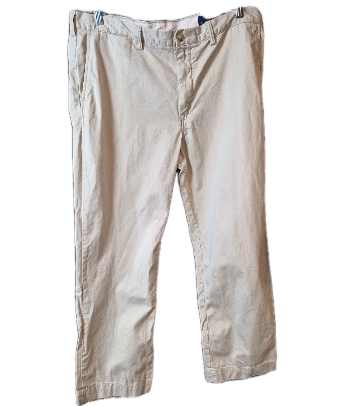 Polo Ralph Lauren Chino Pants Khaki Classic Fit Cotton Made Dominican Republic