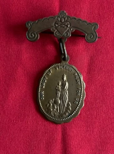 Lady of Victory Medal ~ Worn by an Officer ~ 20th Maine ~ Gettysburg ~ Civil War