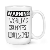 Warnung World's Grumpiest Grasnelke Shopper 426Ml GroßE Tasse Lustig Mutter