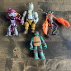 Vintage TMNT Teenage Mutant Ninja Turtles Action Figure Lot of 4