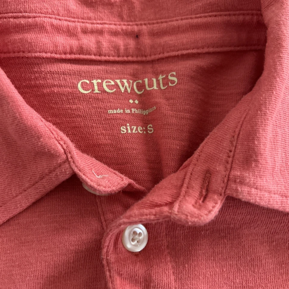 Camisa Polo 2 Crewcuts Niños Talla S (6-7) Coral y Lavanda Manga Corta Foto 4 de 4