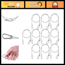 Stage Lighting Safety Cables 110 lb Load, 31.5'' Stainless Steel Security Rope -