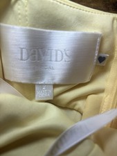 Butter Yellow One Shoulder Davids Bridal Women’s Size 2 Dress Formal Short Y2K