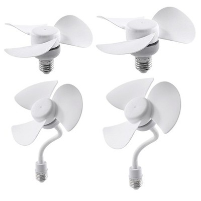 Socket Lüfter E27 Basis Deckenventilator leistungsstarke Wind Easy Setup für