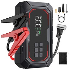 12V 9000A Auto Jump Starter Emergency Booster with Air Compressor LED & USB Port