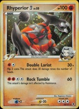 Rhyperior E4 32/111 Rising Rivals Holo Pokemon TCG Card MP
