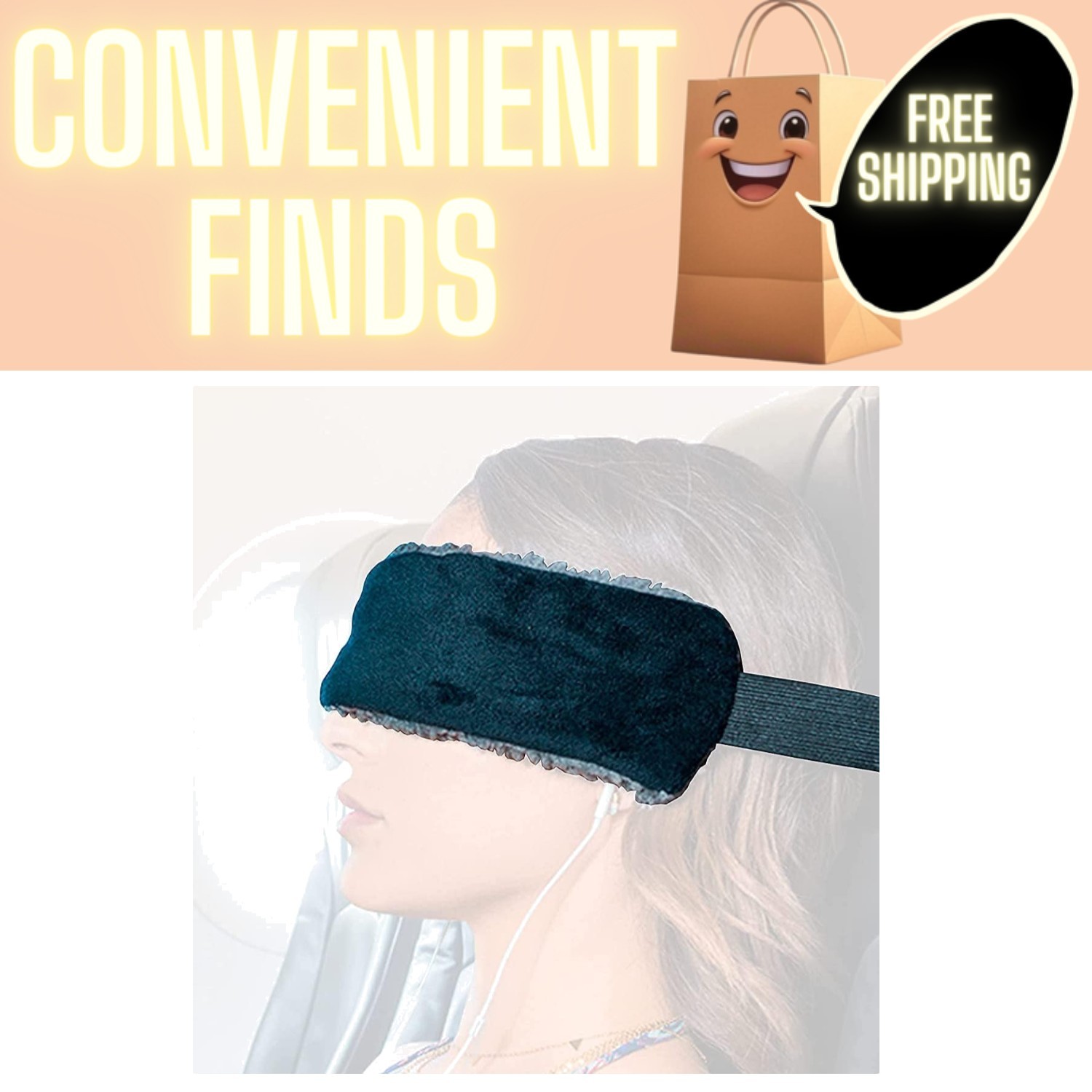 Adjustable Travel Neck Pillow with Straps for Airplane Comfort-image