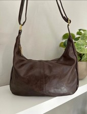 Vintage braune Hobo Bag - Schultertasche aus ...
