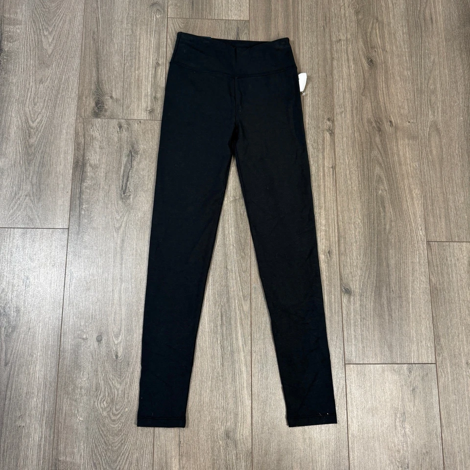 J.Crew Full Length Everyday Leggings WMNS 2XS Black Low-Rise Slim Wide Waistband - Image 3 of 4
