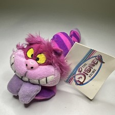 DISNEY ALICE WONDERLAND CHESHIRE CAT BEAN BAG 9" STUFFED PLUSH VNTG TOY