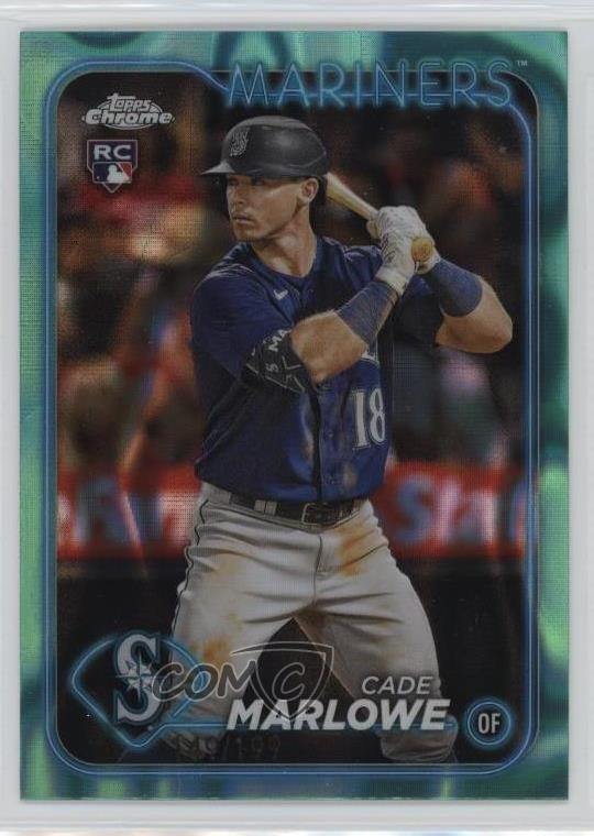 2024 Topps Chrome Aqua Lava Refractor 149/199 Cade Marlowe #266 0w27